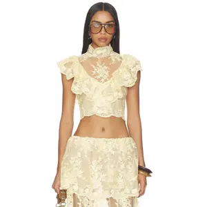 Stone Cold Fox x REVOLVE Celia Top in Vintage Ivory