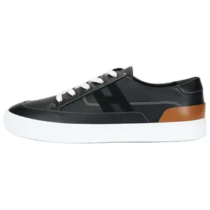 Hermes Deep Calfskin Round-Toe Lace-Up Low-Top Sneakers For Women In Black Trending Shoes, House White Official Shoes to Get / Maison Mihara Verifiable, with credentials and supporting global authentication