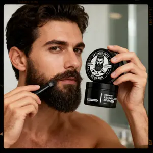 20% High-Concentration Minoxidil Beard Growth Cream Gift Set， Men's Special Thickening Formula, Max-Strength Beard Stimulant Cream, Target Alopecia Beard, Hyper-Fast Follicle Activation & Sparse Repair, Delivers Full Perfect Beard