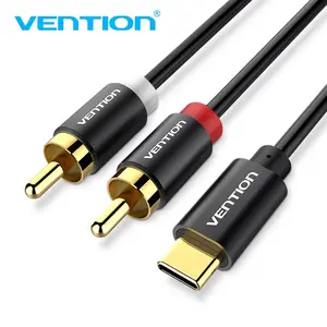 Vention USB C RCA Audio Cable Type-C to 2 RCA Cable 2rca Jack Type C RCA Cable for iPhone Sumsung Xiaomi Speaker Home Theater TV 0.5m 1m 1.5m Type C Wired
