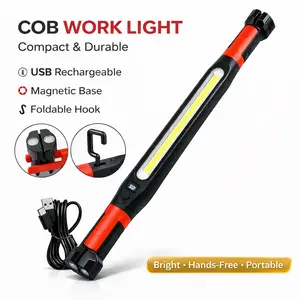 2026 New Magnetic Work Light Under Hood Rechargeable LED Bar for Mechanics Car Repair Garage Lighting Accessory with 360° Foldable Design and Rechargeable LED Technology