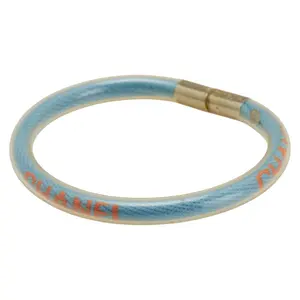 Pre-owned CHANEL Plastic Small Leather Goods Logo Tube Bracelet