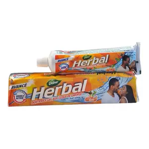 Dabur Herbal Clove Gel Toothpaste for Cavity Protection & Strong Teeth Oral Health Natural Ingredients Formula