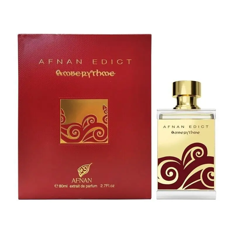 Afnan | Edict | Amberythme | Unisex Fragrance | 100 ML - 3.4 OZ | Eau De Parfum | Cinnamon - Amber & Tonka Bean