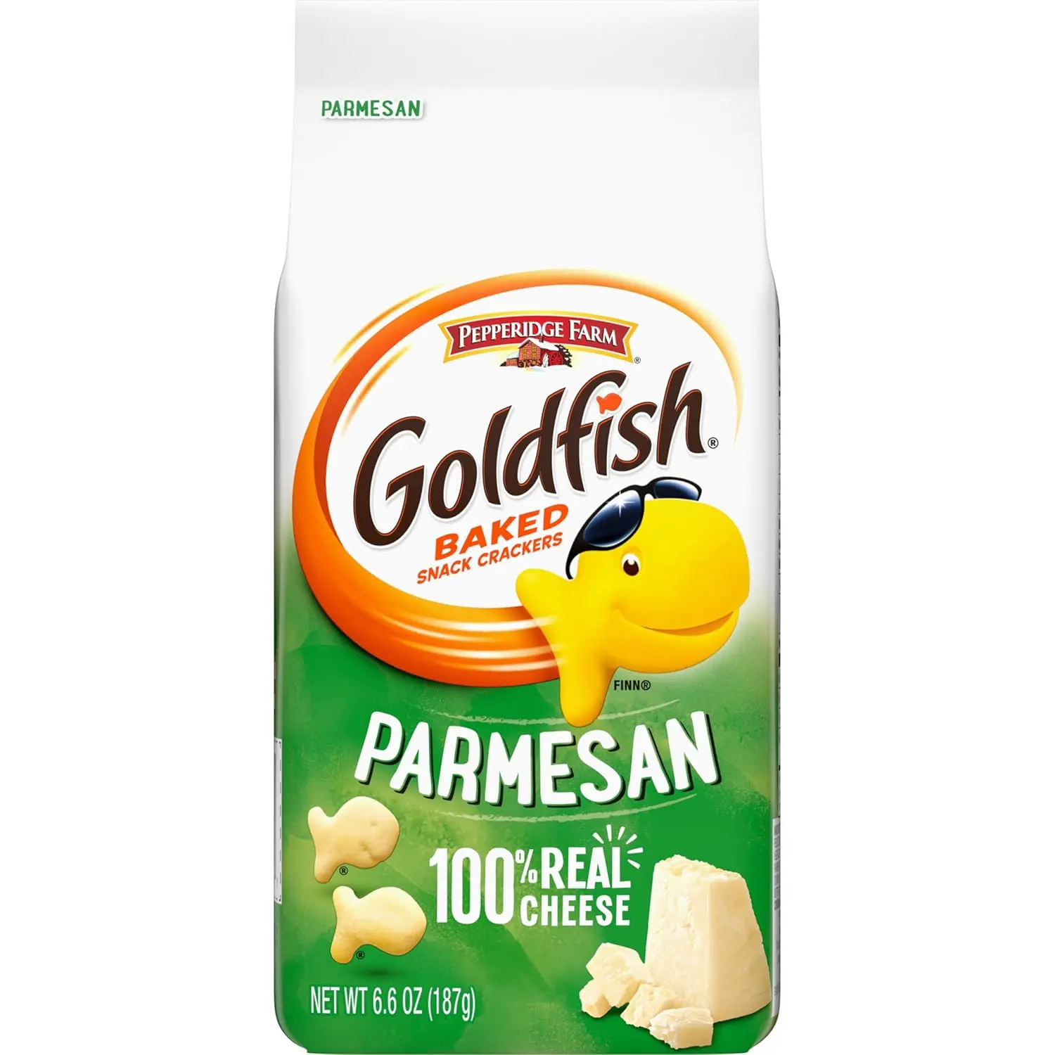 Goldfish Parmesan Crackers, Snack Crackers, 6.6 oz bag