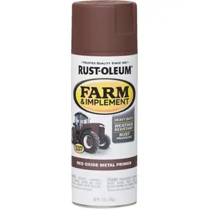 Rustoleum 280137 Farm Paint, Red Oxide Primer - 12 oz