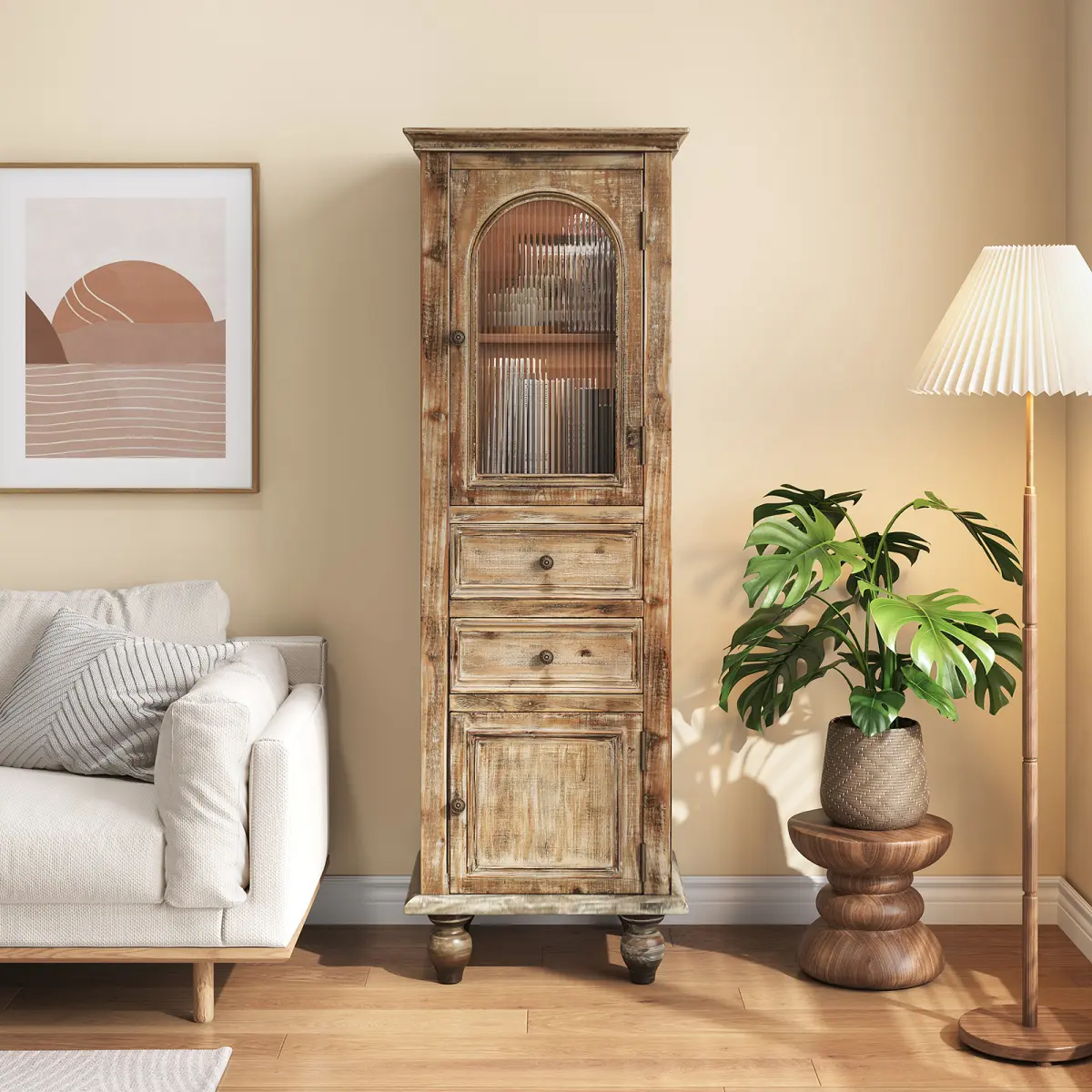 Natural+Rustic + MDF + Solid Wood + American Desig