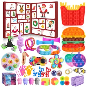 Fidget Advent Calendar 24 Days of Surprises Fidget Toys Box Christmas Countdown for Kids Safe Durable Materials Perfect Gift