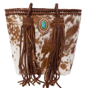 American Darling® Ladies Hand Made Cowhide Tote Bag ADBGD128C