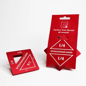 1/4" Trim Reveal Tool - Perfect Trim Molding Spacer/Reveal for Doors and Windows - Ships directly from California. Now you can hang it on your tool belt!