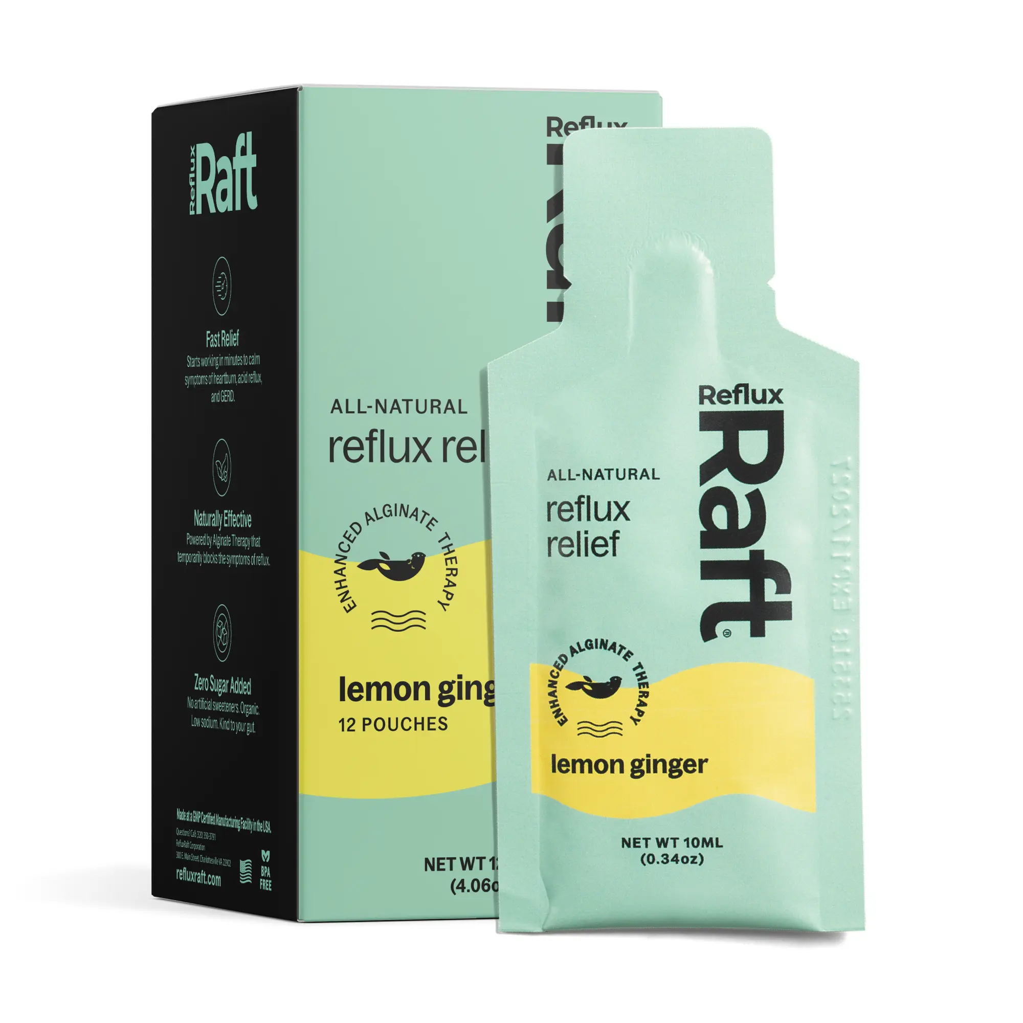 RefluxRaft To-Go Lemon Ginger