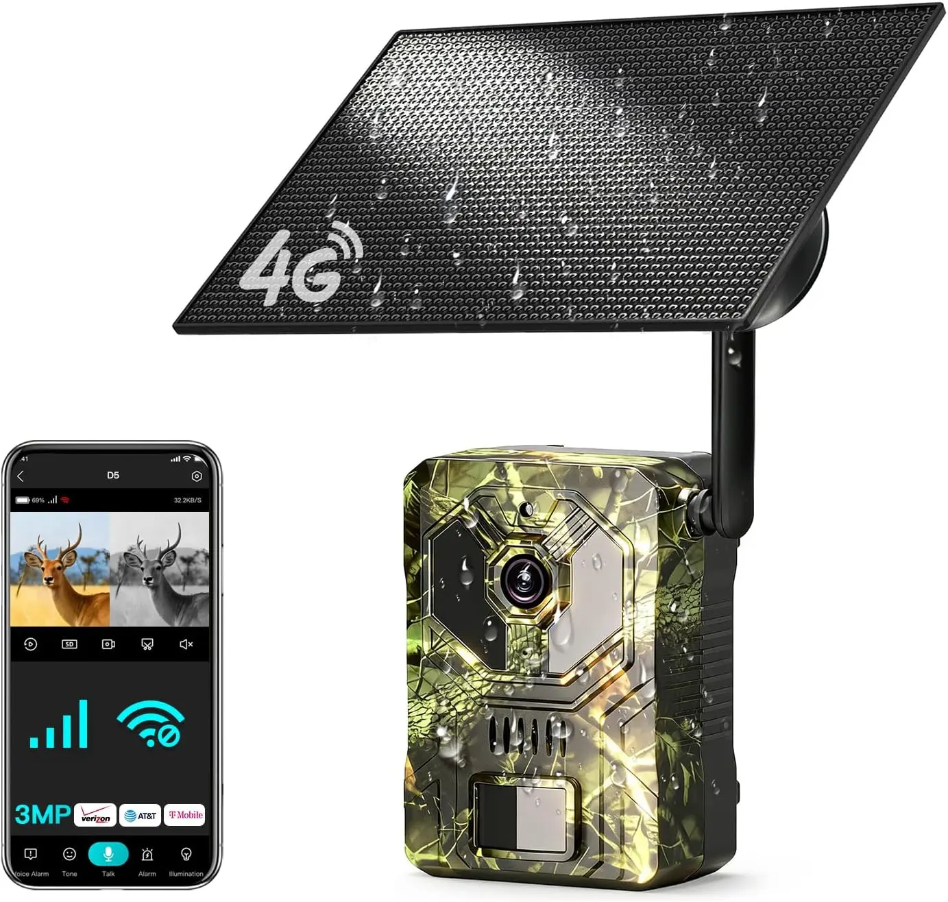 Cellular Trail Camera with Solar Charging