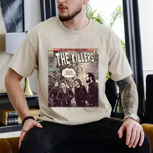 The Killers Comic Shirt, 90S Vintage Merch Art Mr. Brightside Hot Fuss Album Concert Tour 2023 Graphic Tee Gift For Fan 0207MTCR-29