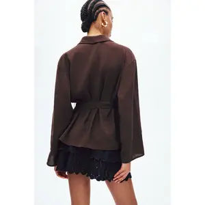H&M Oversized tie-belt blazer H&M Oversized tie-belt blazer