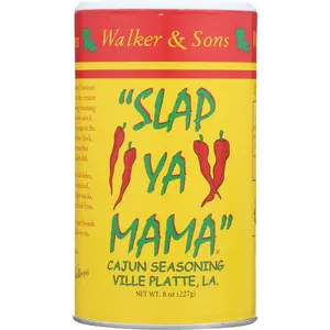Walker & Sons Slap Ya Mama Original Cajun BBQ Seasoning 8oz - Authentic Louisiana Spice Blend for Grilling & Snacking - Corn Dry Traditional