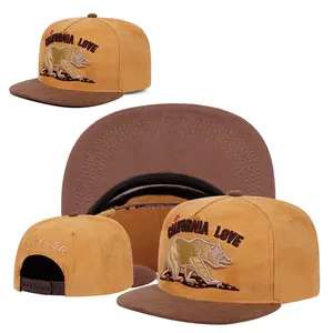 Colorblock Trendy California Bear Unisex Embroidered Flat Top Hat for Men & Women Adjustable Hip Hop Casual Cap Acrylic Material 55-64CM bonnets ive mink  cowboy marshmallow wicker charles  jeffrey cynthia campaign pia  headband