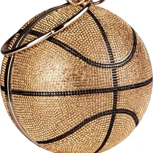 Gold Basketball Clutch Bag