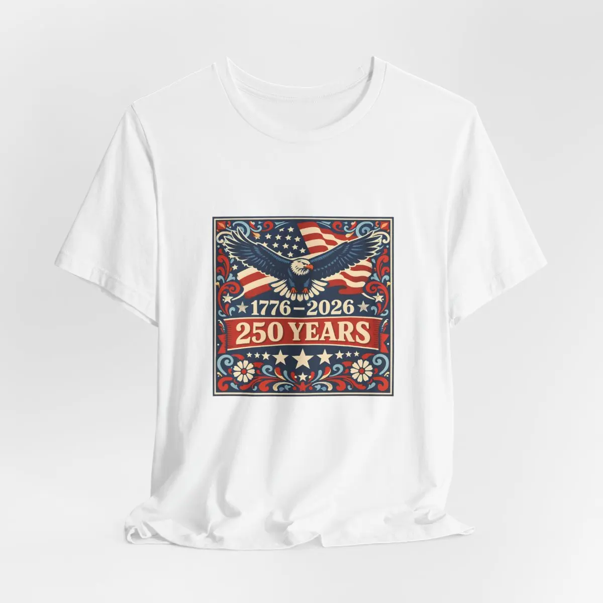 Vintage Eagle 1776-2026 America 250th Anniversary Tee