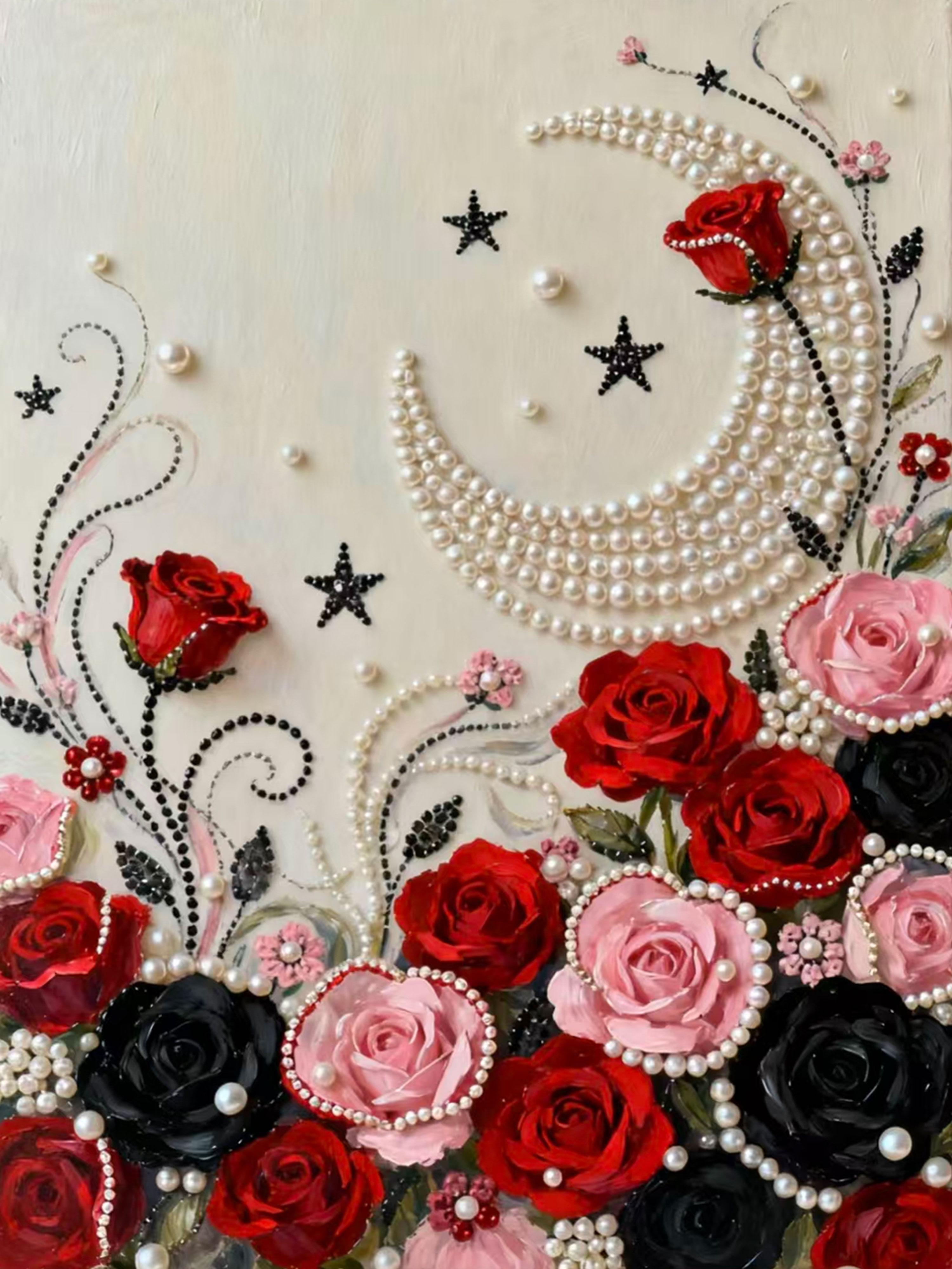 Shining Pearl DIY Art Painting - Easy for beginners, a exquisite handcrafted light luxury choice, elegant finished piece that brings artistic flair to your home space
