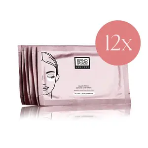 12-Pack Multi-Task Serum Eye Mask Hydrate Nourish and Brighten De-puff and Improve the Appearance of Fine Lines Dark Circles and Eyes Bags Hydrogel Patches Algae Extract Niacinamide Silky Skin Care