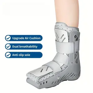 Upgrade Air Cushion Walking Boot – Dual Breathable Ankle Brace with Anti-Slip Sole for Fracture Recovery