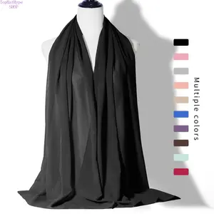 Monochrome Pearl Chiffon Bubble Scarf for Women, Lightweight Long Wrap Shawl, Windproof Sandproof Four Season Accessory, Elegant Versatile Headscarf for Outdoor, Beach, Travel and Daily Casual Wear