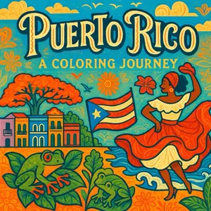 Puerto Rico: A Coloring Journey: An Adult Coloring Book Paperback – May 27, 2025