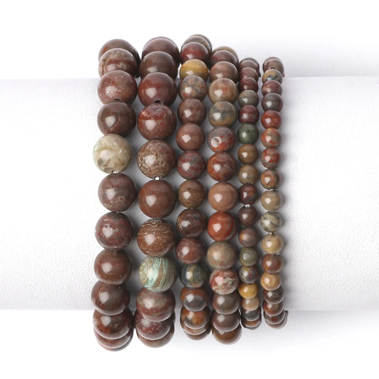 Natural five colored stone bracelet