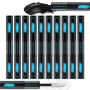 ADORANCE Waterproof Eyelash Glue (10-Count Pack), 2-in-1 Long-Lasting Lash Bond and Seal Glue, Sweat-Proof Eyelash Extension Glue for Cluster Lashes, Waterproof Eyelash Clusters