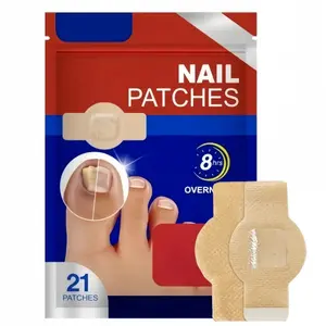 21pcs /42pcs Invisible Toenail Care Patches, Hydrogel Nail Care Stickers, Comfortable Fit, Easy to Use, Daily Nail Care