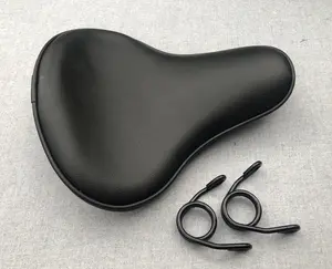 Universal Long Nose Seat Harley Yamaha Chopper Bobber Honda Triumph Spring Black