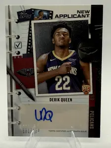2025 Topps Derik Queen New Applicant Auto Pelicans #NA-DK