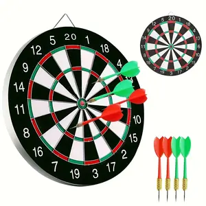 Hanging Set with 20 Target Areas, Colorful Easy-To-Read Scoring System, Durable Rubber Fiber Material, Perfect for Home Parties, Darts Board