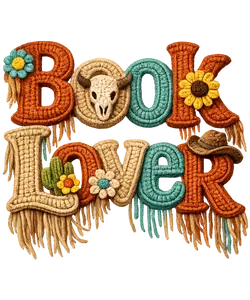 Book Lover Western Faux Yarn Ready To Press Heat Transfer