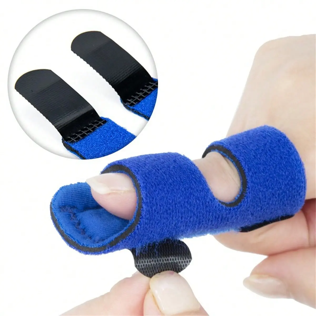 1 piece of adjustable breathable finger splint provides pain relief and correction straps for sprains and severed fingers Finger Corrector Support