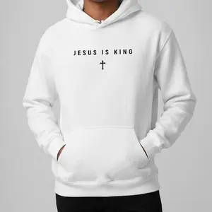 Jesus Is King Cross Graphic Hoodie for Youth and Adult - Christian Faith Hoodie, Youth Boys Clothing, Youth Boys Clothes, Outdoor Shirt, Holiday Shirt, Trending shirt, Birthday Gift