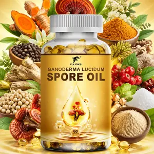 Fulimiks Ganoderma Lucidum Spore Oil Capsules 1300mg with Ashwagandha CoQ10 Resveratrol PQQ Curcumin L-Theanine Zinc Magnesium, Immune Support, Stress Relief, Sleep & Heart Health Supplement, 60 Softgels