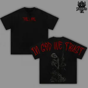 In God We Trust T-Shirt Christian Graphic Tee Oversized Cotton Streetwear Summer Clothing Gymwear Faith-Based Shirt Aesthetic Menswear Gift for Believers