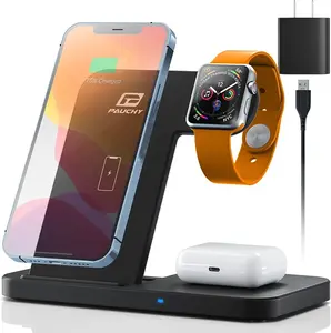 3in1 Wireless Charger 3 in 1 Charging station for Apple Iphones 14 13 12 11  Iphone Watch Charger and  Airpod Charger, Charger Dock