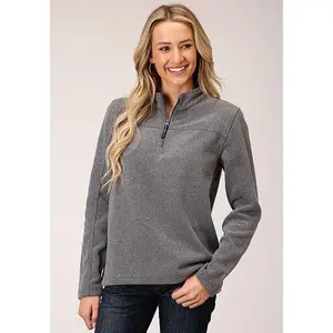 1331 HEATHERED CHARCOAL MICRO FLEECE