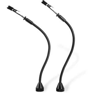 2 Pack Set  Flexible Gooseneck Metal with  Clips for Helping Hands Third Hand Tool Automobile Electronics Soldering  Painting Art Crafts Hobby