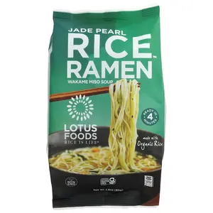 Lotus Foods Jade Pearl Rice™ Ramen, Wakame Miso Soup, 2.8 oz (80 g)