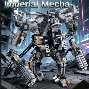 Sci-Fi Building Block Action Robot Mech Imperial Mecha Moc Toy, Boys Christmas Gift, Adult Children Desktop Decoration, Fun Construction Set