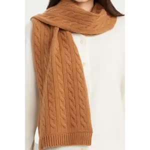 Cable Knit Cashmere Scarf