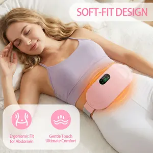 Menstrual Heating Pad Smart Uterus Warmer Belt, Cordless Heating Pad, Electric Waist Belt, Waist-Vibrating Abdominal Massager  Gift Daily