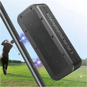 Portable  Golf Speaker, 50W    Speaker , 6600mAh Loud Stereo Sound, 30Hrs Dual Pairing for Golf Cart, IPX7 , SD Card for Camping//Outdoor