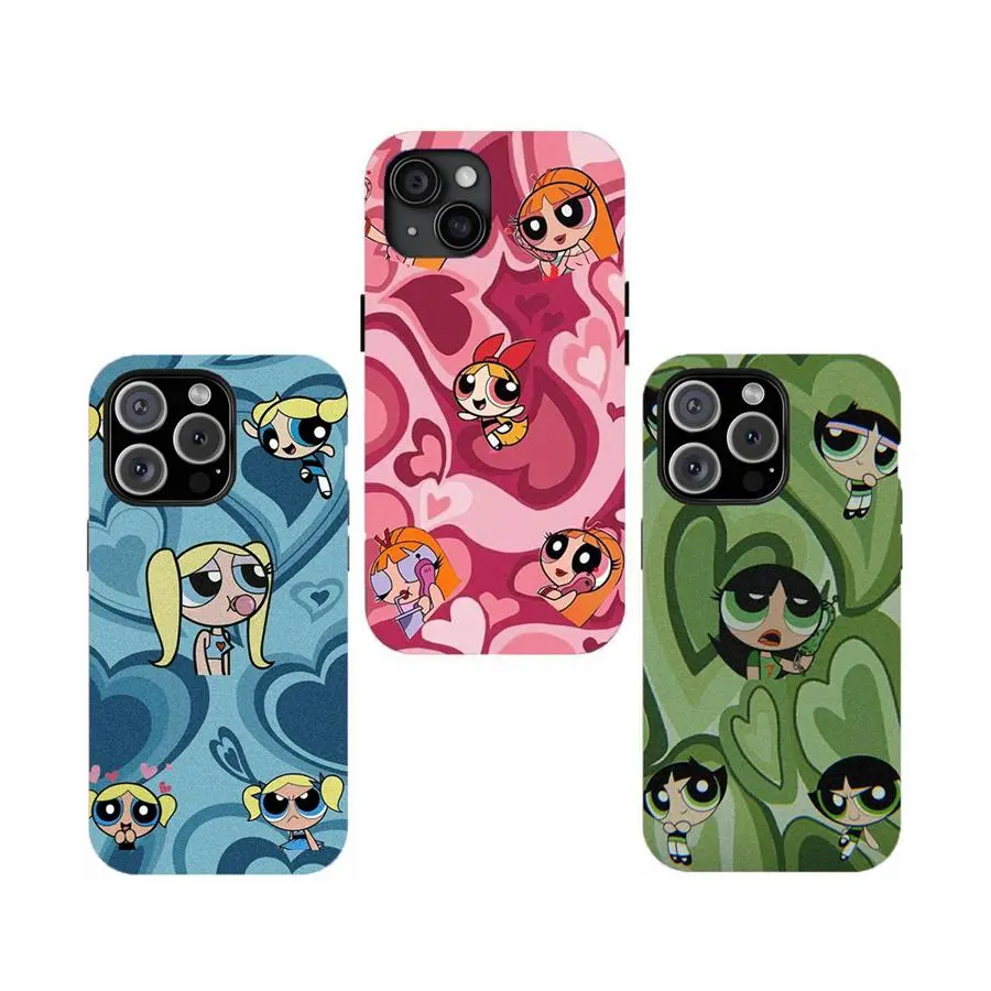 Y-P0werpuufffff Girls Phone Case,cute phone case, for iPhone 16 15 14 13 12 11 17Pro Max,for Samsung S25 S24 S23 S22 Ultra,Protective Cover,give her/him a gift for Christmas and Thanksgiving