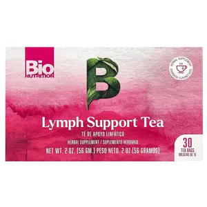 Bio Nutrition Lymph Support Tea, Caffeine Free, 30 Tea Bags, 2 oz (56 g)