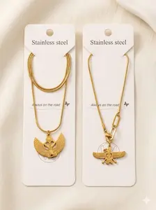 Ancient Egypt Stainless steel Gold Necklace