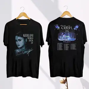 Kehlani 2024 Concert T-Shirt, Kehlani Crash World Tour 2024 Shirt, Kehlani Fan Gift, Kehlani Ashley Signature Shirt, Kehlani Ashley Merch